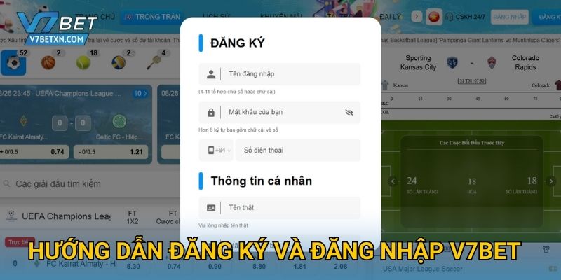Hướng dẫn đăng ký và đăng nhập V7bet